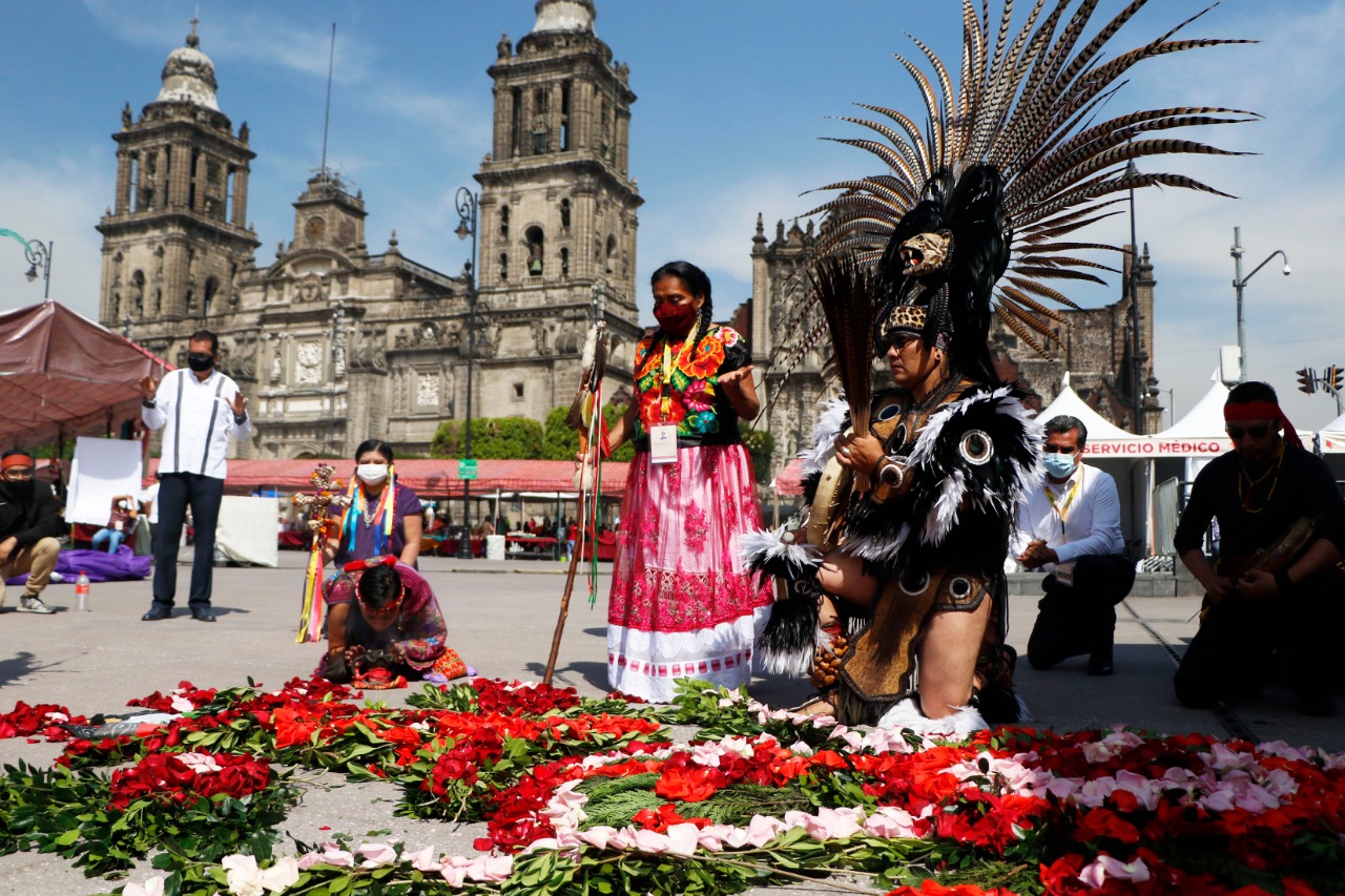 Arranca la fiesta de pueblos originarios en el Zócalo