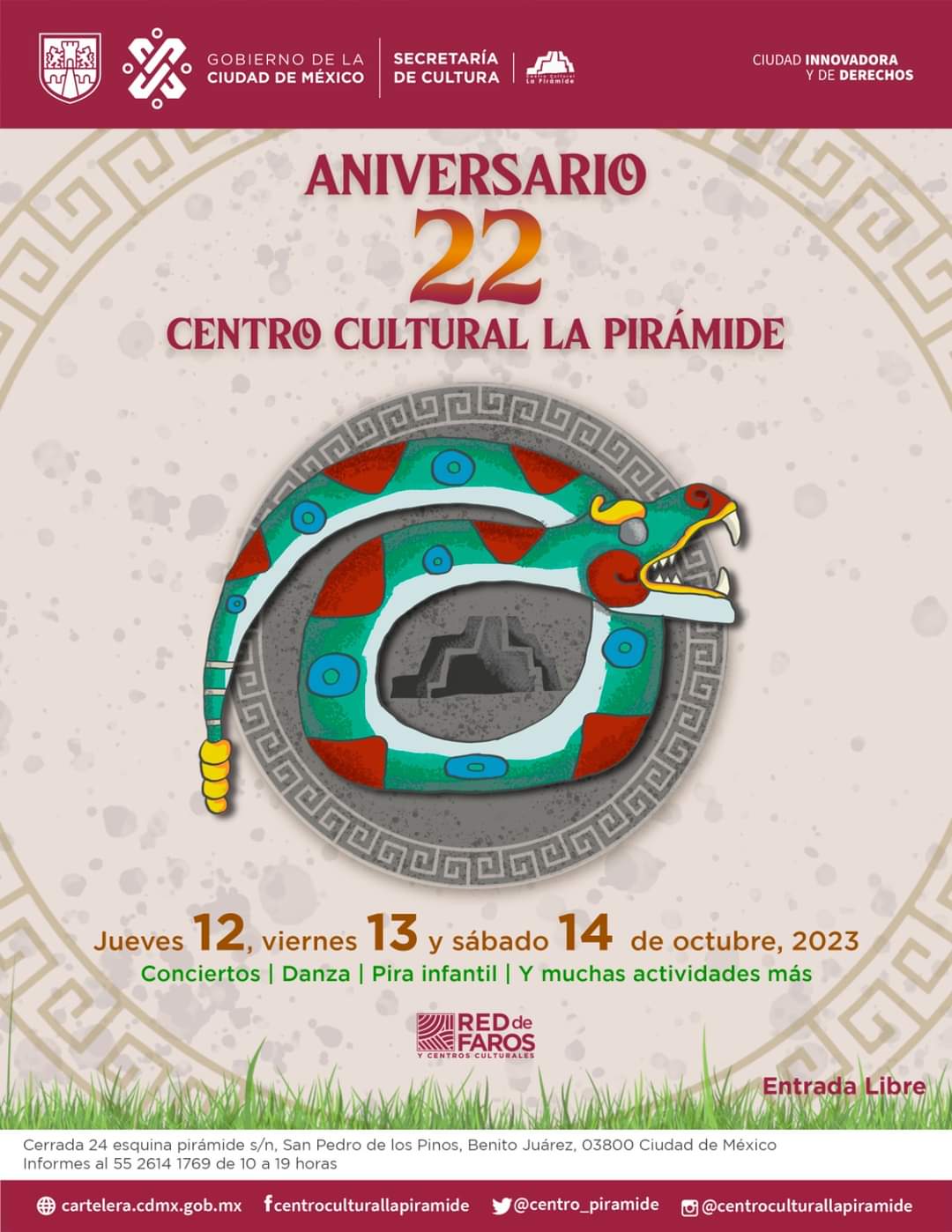 Festeja Centro Cultural La Piramide 22 Aniversario Con Tres DÍas De Actividades 9181