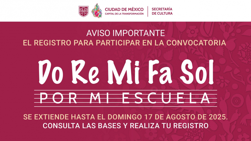 Extensión Convocatoria DoReMiFaSol